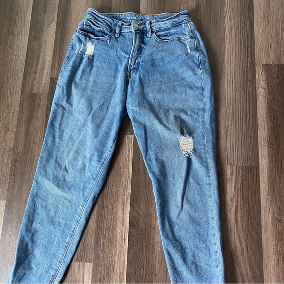 Old Navy Blue Ankle Cropped Jeans Relaxed Fit - Picture 9 of 9